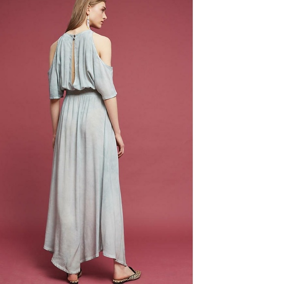 new Anthropologie Avenia Open-Shoulder Maxi Dress - Picture 5 of 7